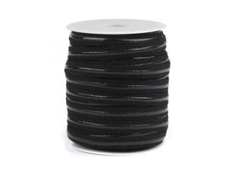 Guma so silikónovým pásikom  čierna  - 12 mm