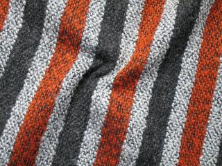 Kabátovina pomarančovo-sivo-čierna  pásikyquot;