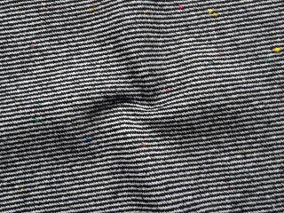 Kabátovina smotanovo-čierna  farebné bodky