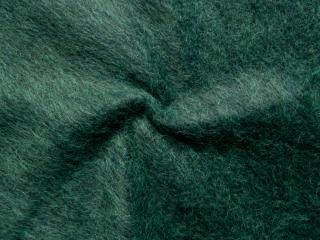 Kabátovina  zelená  - nízky vlas