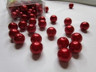 Korálik plastový  červený  - 14 mm