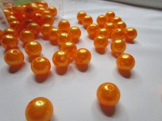 Korálik plastový  žlto - pomarančový  - 14 mm