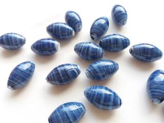 Korálik porcelánový  modrý