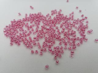 Korálik sklenený  ružový  - 2 mm - balík