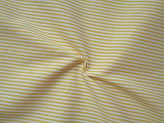 Košelovina bielo-žltá  pásik