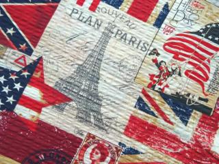 Krep  vlajky, známky, Eiffelovka
