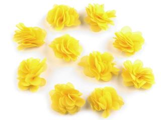 Kvet s filcovým kruhom  žltý