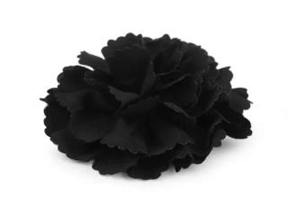 Kvet textilný  čierny