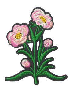 Nažehlovačka  ružový kvet