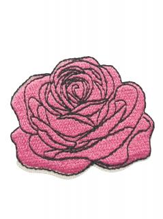 Nažehlovačka  ružový kvet  