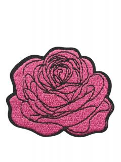 Nažehlovačka  ružový kvet  