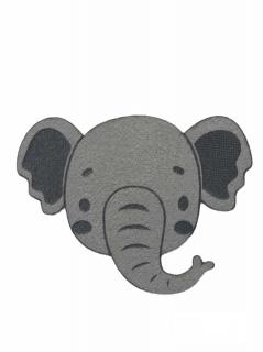 Nažehlovačka sivá  hlava sloníka