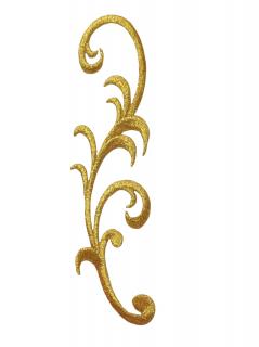 Nažehlovačka  zlatý ornament  - 2. akosť - posledný kus