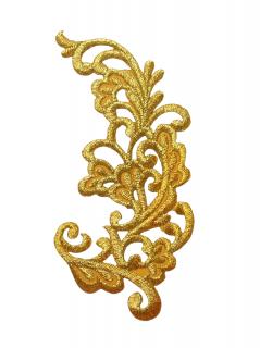 Nažehlovačka  zlatý ornament  