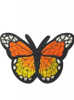 Nažehlovačka  žlto-pomarančový motýľ  - posledný 1 kus 