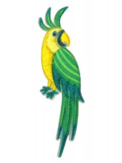 Nažehlovačka žlto-zelená  papagáj