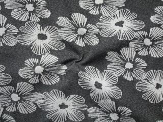 Riflovina čierna  sivé kvety  - pruží opačne
