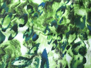 Riflovina zelená  vzorovaná