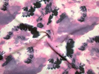 Šatovka maslovo-ružovo-fialová  batika