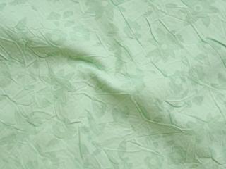 Šatovka zelená krčená  kvety  - vypaľovaný vzor