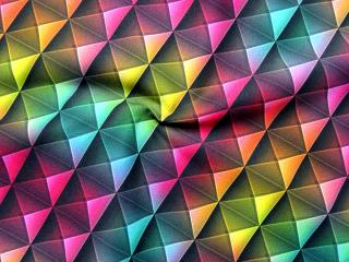 Softshell farebný  geometrický vzor