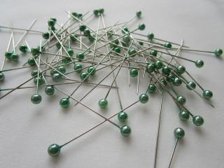 Špendlík ozdobný  zelený  - 40 mm