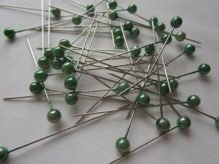 Špendlík ozdobný  zelený  - 55 mm