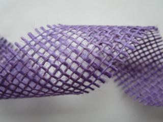 Stuha jutová  svetlo fialová  - 4,5 cm