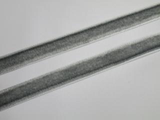 Stuha zamatka  sivá  - 10 mm