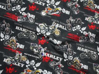 Teplákovina čierna  motorky Harley