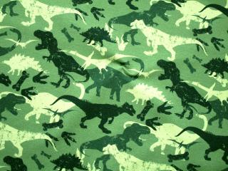 Teplákovina zelená  zelený dinosaurus