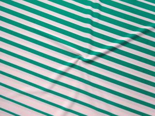 Úplet bielo-zelený  pásik  - bordúra