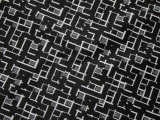 Úplet čierny  biely labyrint