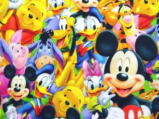 Úplet farebný  Disney postavičky