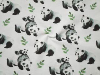 Úplet smotanový  panda  - digitálna tlač