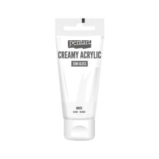 Akrylová farba krémová, biela, 60 ml