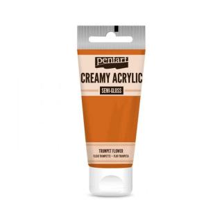 Akrylová farba krémová, pololesklá, trúbkovec, 60 ml