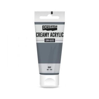 Akrylová farba krémová, sivá, 60 ml