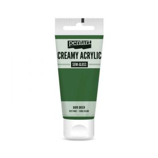 Akrylová farba krémová, tmavo zelená, 60 ml