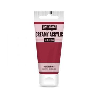 Akrylová farba krémová, višňová, 60 ml