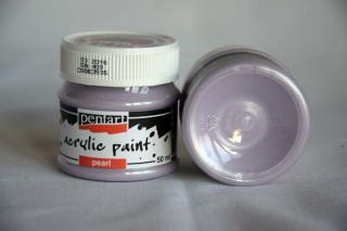Akrylová farba, perleť, 50 ml , fialová