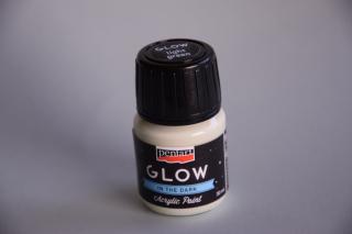 Akrylová farba svietiaca v tme 30 ml, zelenkastobiela (Pentart GLOW)