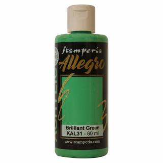 Allegro matná akrylová farba, jasná zelená