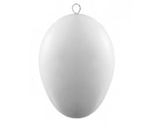 Biele plastové  vajíčko/ šiška na decoupage, 11 cm