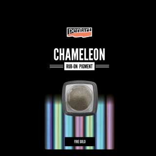 Chameleonový leštiaci pigmentový prášok, 0,5g,  ohnivá zlatá