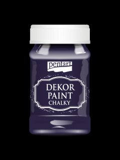 Dekor kriedová vintage farba, baklažán, 100 ml