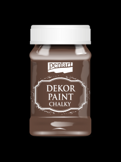 Dekor kriedová vintage farba, gaštanová, 100 ml