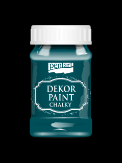 Dekor kriedová vintage farba, smaragdová, 100 ml