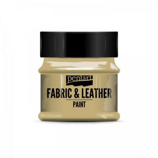 Farba na textil a kožu, svetlohnedá, 50 ml, PENTART