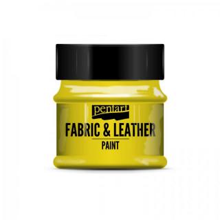 Farba na textil a kožu, zltá, 50 ml, PENTART